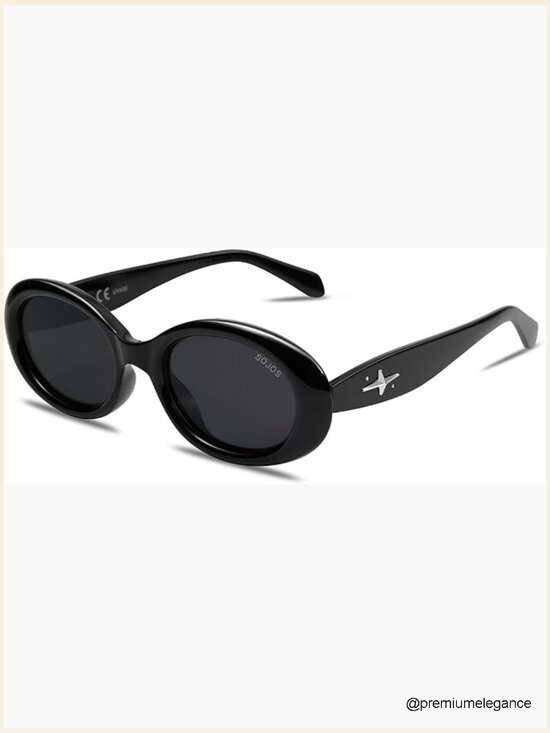 Retro Oval Polarized Sunglasses 90s Vintage UV400 Protection Tiny main image 6